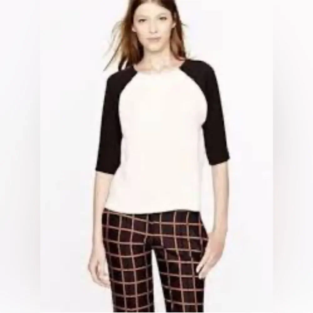 J Crew Size 6 Black and White Color Block